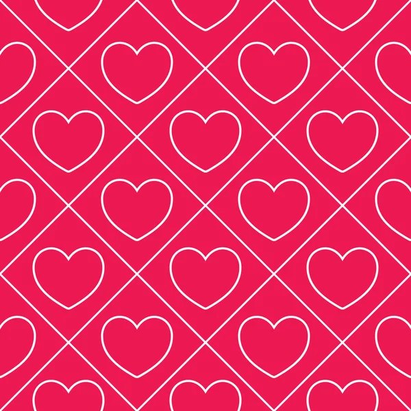 Seamless hearts pattern — Stock Vector