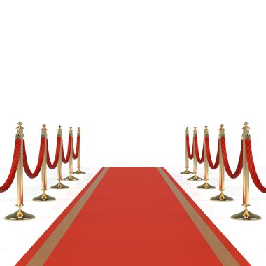Kırmızı halı kırmızı ipler ile