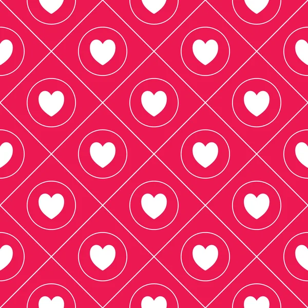 Seamless hearts pattern — Stock Vector