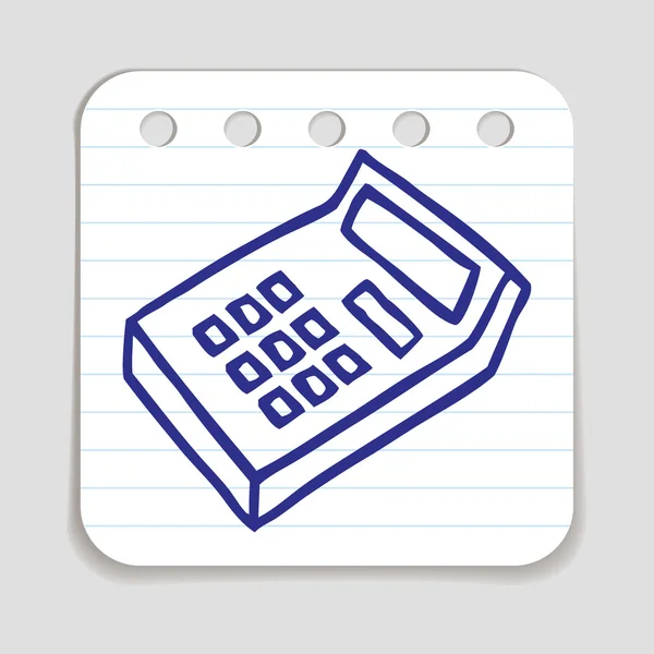 Doodle calculatorpictogram. — Stockvector