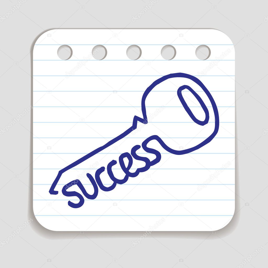 Doodle Key to Success icon.