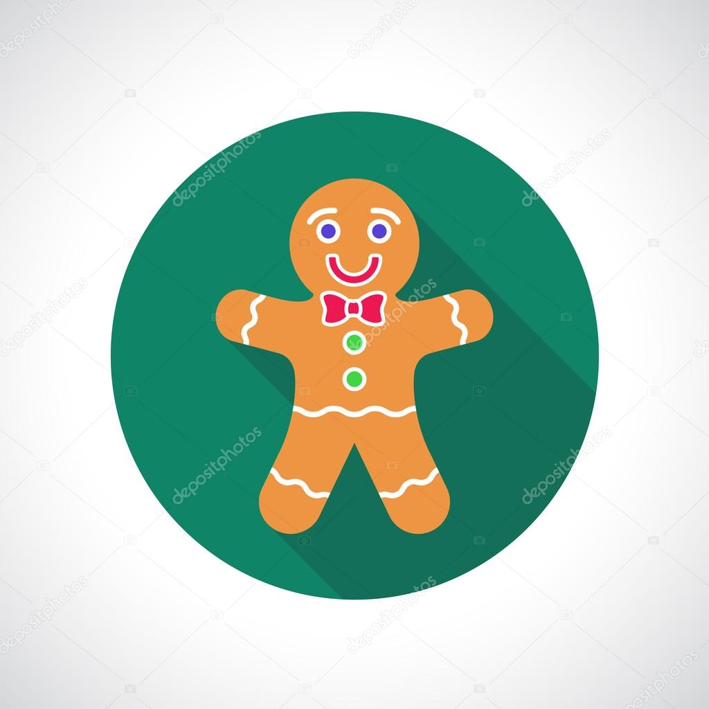 Christmas Gingerbread Cookie icon.
