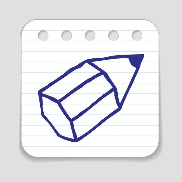 Doodle Pencil icon. — Stock Vector