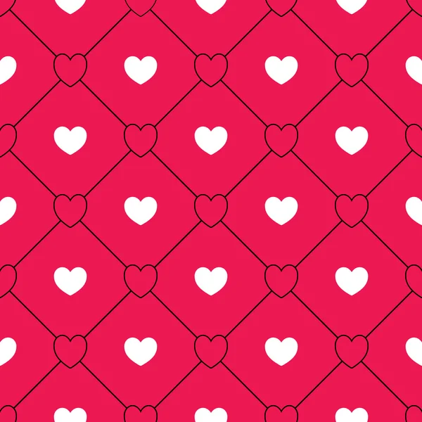 Seamless hearts pattern — Stock Vector