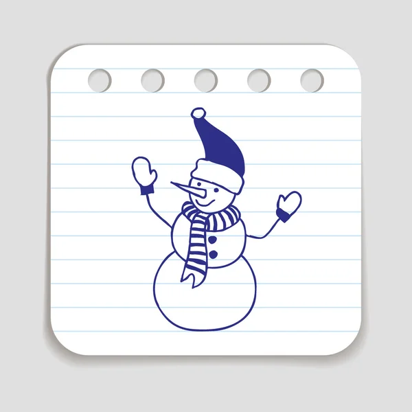 Икона снежного человека — стоковый вектор