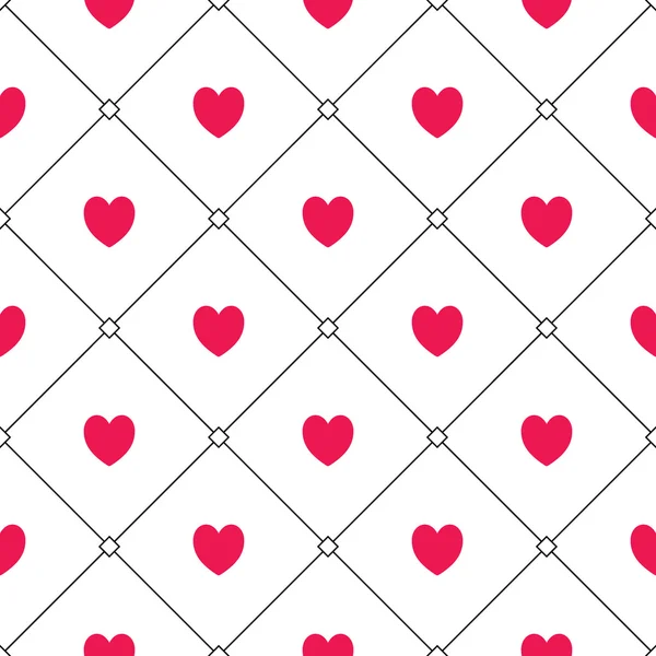 Seamless hearts pattern — Stock Vector