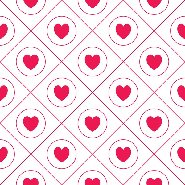 Seamless hearts pattern — Stock Vector