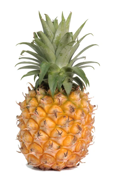 Beyaz arkaplanda izole edilmiş taze ananas — Stok fotoğraf