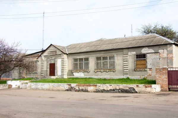 Строительство Здания Советское Время Кировоградской Области — стоковое фото