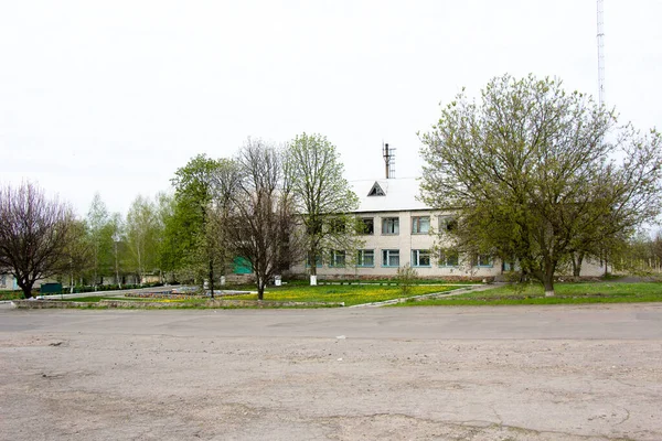 Edificios Modernos Ladrillo Unión Soviética Región Kirovograd —  Fotos de Stock