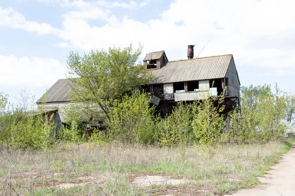 Verlassene Computergebäude Zur Getreidetrocknung Ukraine — Stockfoto