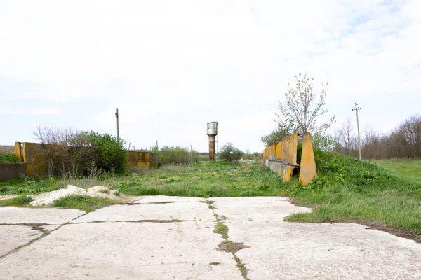 Châteaux Eau Métal Dans Les Zones Abandonnées Ukraine — Photo