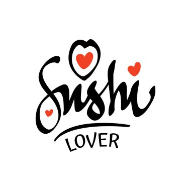 Çubuk çubuklu suşi ya da restoran vektör logosu şablonu. Japon ya da Çin geleneksel mutfağı, lezzetli yemek ikonu. Asya amblemi için soyut siyah ve kırmızı renk.