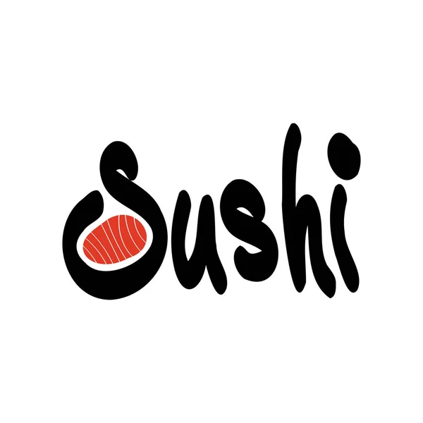 Sushi Rollos Con Barra Palillo Plantilla Logotipo Vectores Restaurante Cocina — Vector de stock