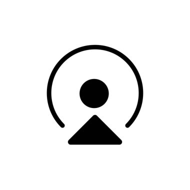 İş için soyut Delta Üçgeni, veya finansal logo şirketi logosu veya vektör içindeki herhangi bir endüstri