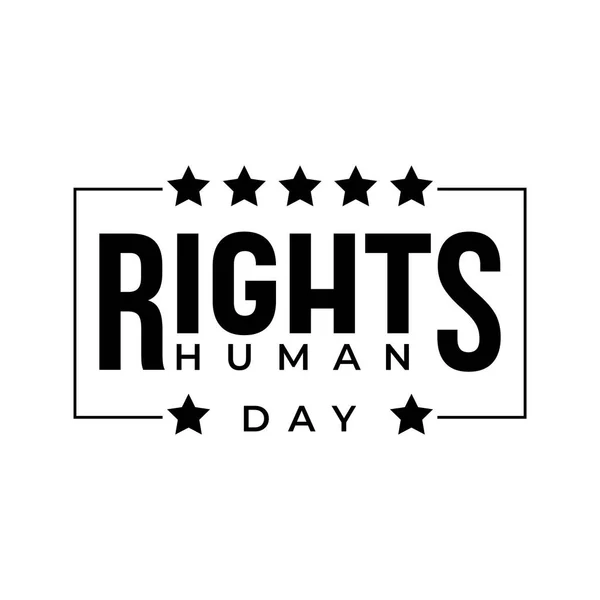 Σχεδιασμός Για Τον Εορτασμό Της Ημέρας Των Ανθρωπίνων Δικαιωμάτων Ανακάμψει — Διανυσματικό Αρχείο