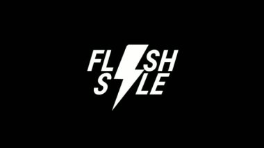 Promosyon için indirimli flaş pankart animasyonu veya herhangi bir şey