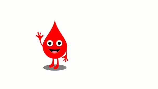 Design Gráfico Movimento Sobre Dia Mundial Doador Sangue — Vídeo de Stock