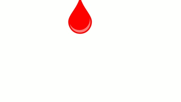 Design Gráfico Movimento Sobre Dia Mundial Doador Sangue — Vídeo de Stock