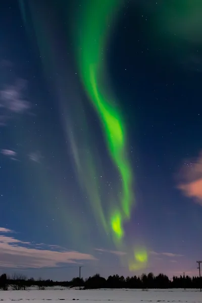 Весенняя Аврора Бореалис — стоковое фото