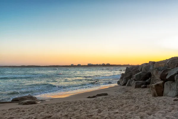 Australsk strand solnedgang - Stock-foto