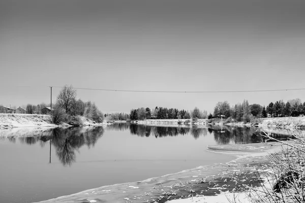 川の凍結 — ストック写真