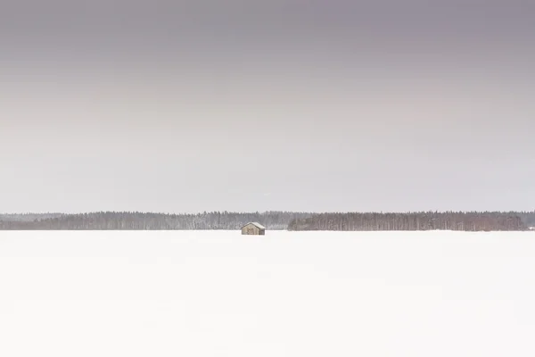 Maisons de grange en hiver 2 — Photo