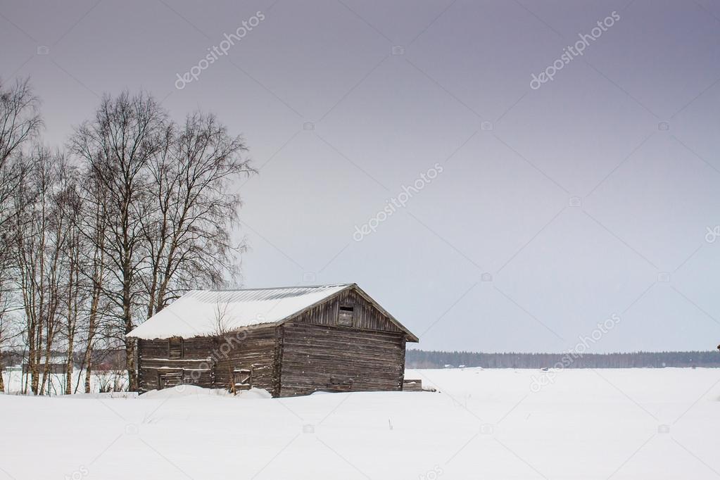 Barn Houses In Winter 3