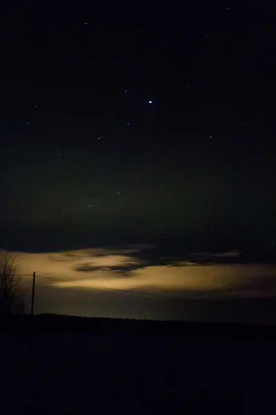 Vista nocturna de los campos 3 — Foto de Stock