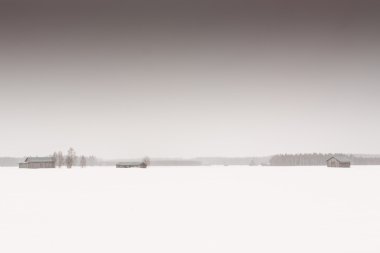 Üç yalnız ahır ev