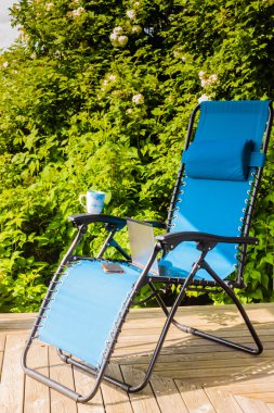 Home Ofis ahşap veranda üzerinde