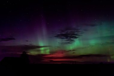 Alanları üzerinde Kuzey ışıkları