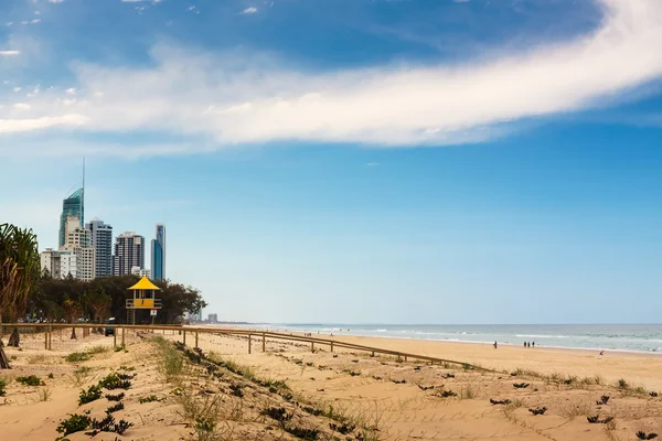 Lifeguard Hut Di Pantai Emas — Stok Foto