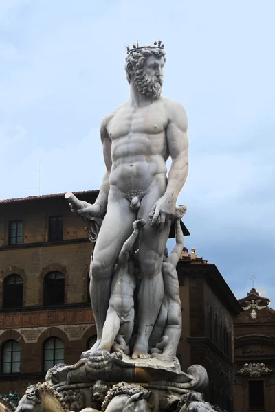 Fountain of Neptune - Florence — Stock Photo, Image