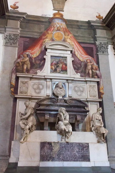 Michelangeo Buonarroti hrobky bazilika Santa Croce - Florencie Royalty Free Stock Fotografie