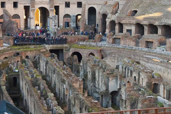 Colosseum amfi Arena ve Hypogeum - Roma — Stok fotoğraf