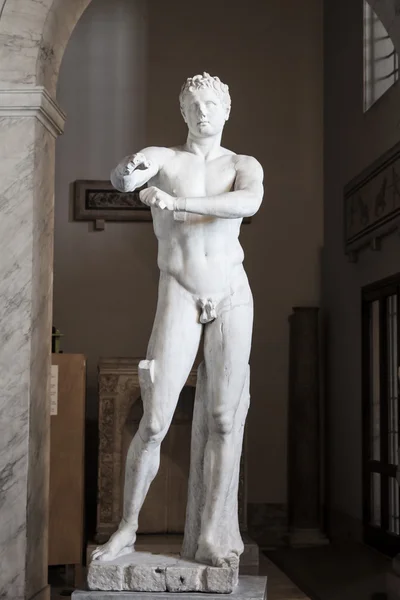 Estatua del Vaticano Apoxyomenos - Roma — Foto de Stock