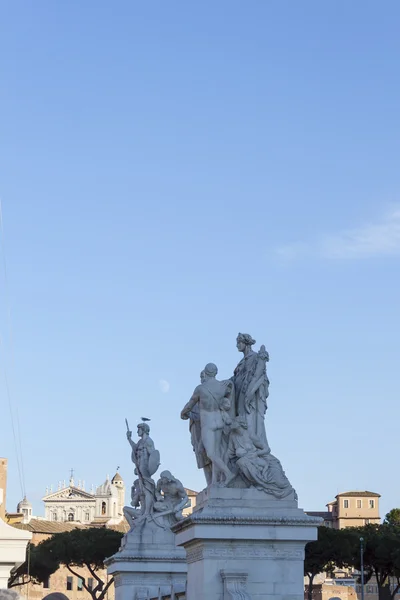 Groupe de sculpture sur le pont Ponte Vittorio Emanuele II - Rome — Photo