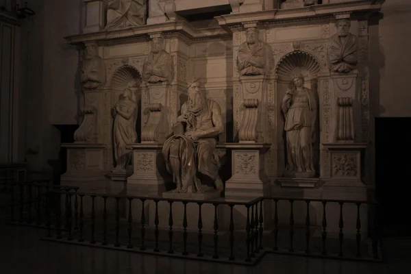 Michelangelo Moses hrobka papeže Julia Ii - Řím — Stock fotografie