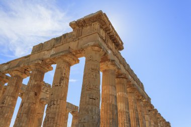 Yunan tapınağı E Selinus Selinunte - Sicilya, İtalya