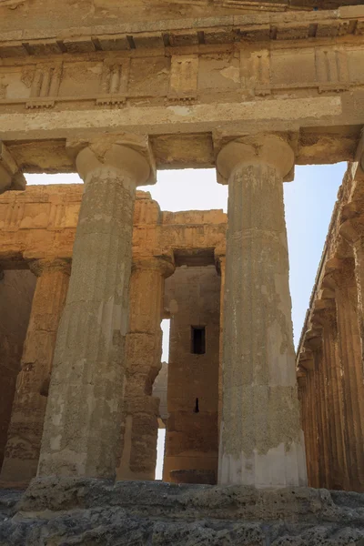 Görög templom Concordia Agrigento - Szicília-Olaszország — Stock Fotó