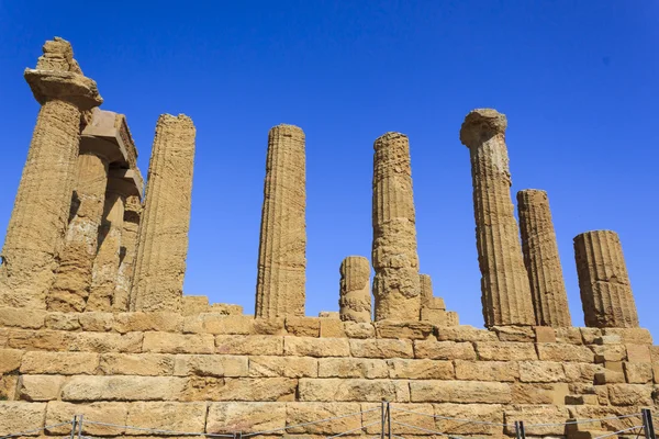 アグリジェント - シチリア島、イタリアのジュノのギリシャ神殿 — ストック写真