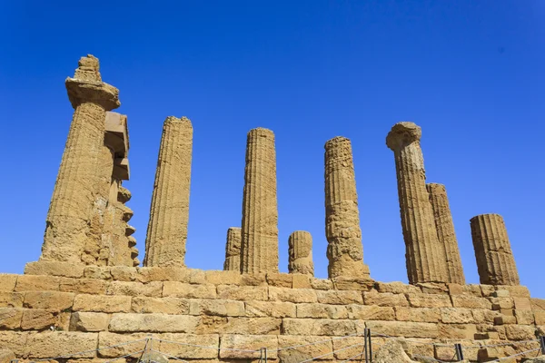 Řecký chrám Juno v Agrigento - Sicílie, Itálie — Stock fotografie