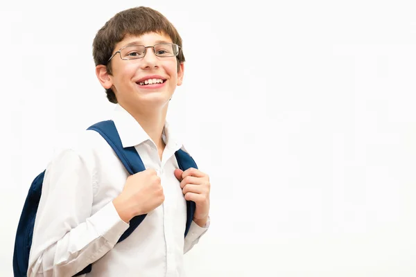 Porträtt av en glad pojke — Stockfoto