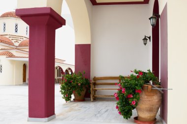Yunan Ortodoks Manastırı. Crete. Spili.