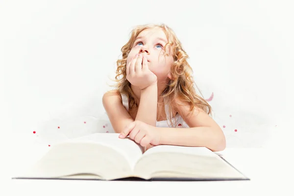 Girl who believes in fairy tales... — Stock Photo, Image