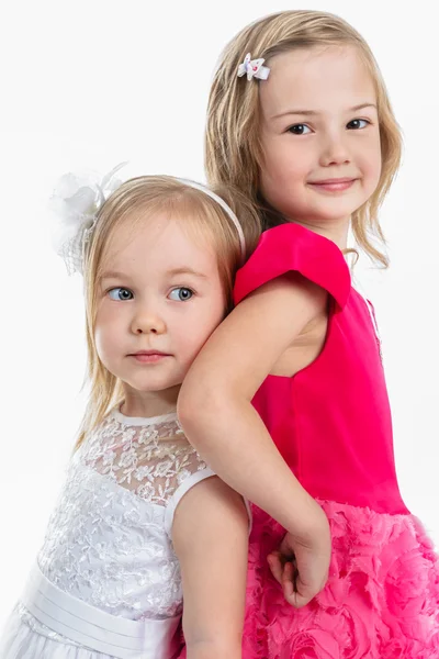 Πορτρέτο του δύο όμορφα μικρά κορίτσια — Φωτογραφία Αρχείου