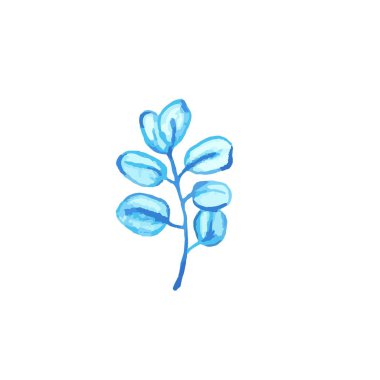 Mavi suluboya vinter düğün kartı ya da davetiyeler için klip sanatı bıraktı