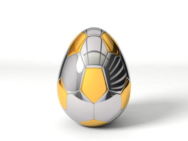 Paskalya yumurtası futbol topu şeklinde.