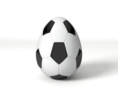 Paskalya yumurtası futbol topu şeklinde.
